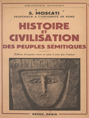 cover image of Histoire et civilisation des peuples sémitiques